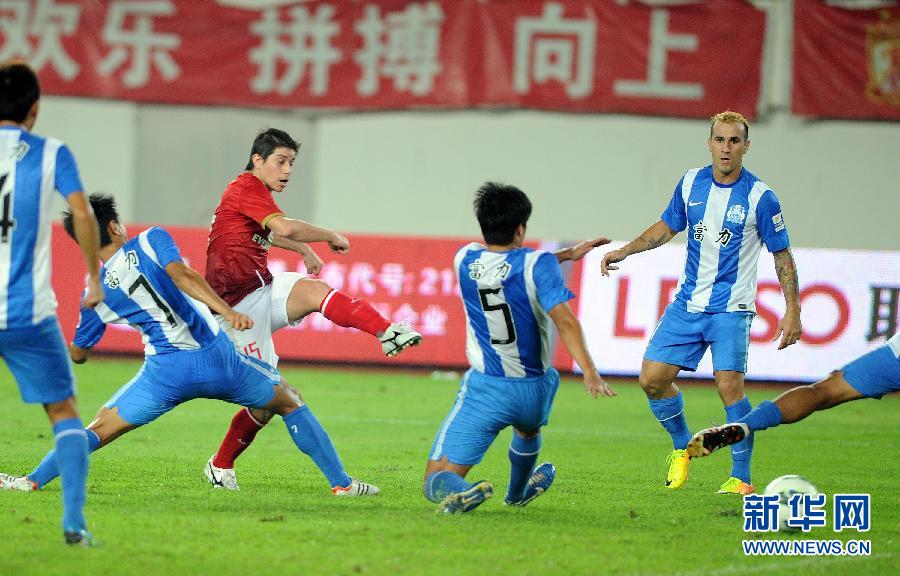  Dario Conca scored the winner for Evergrande.