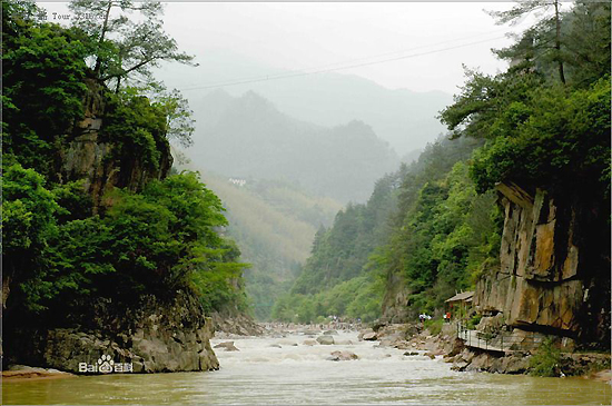 Zhexi Grand Canyon, one of the 'top 10 attractions in Hangzhou, China' by China.org.cn.