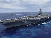 US aircraft carrier strike group moves into Red Sea