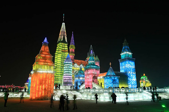 Harbin Ice and Snow World, one of the 'top 10 attractions in Harbin, China' by China.org.cn.