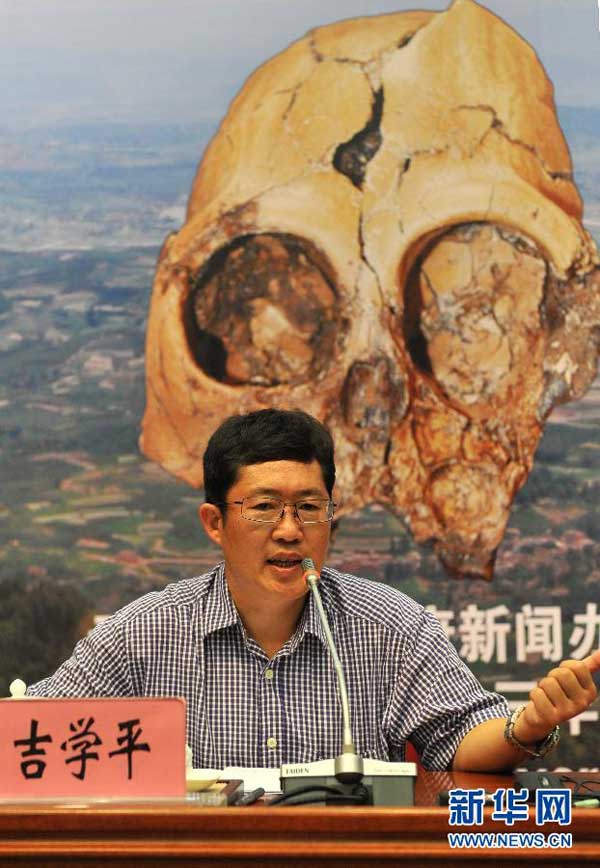 This is only the second recovered cranium belonging to a juvenile ape inhabiting Eurasia in the Miocene that dates back to 23 to 5 million years ago, Ji Xueping, a researcher who led the study, told a news conference yesterday.