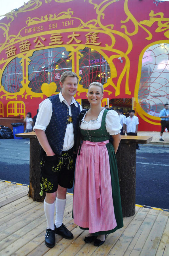 The Munich Oktoberfest started its first-ever tour of Beijing at the Beijing Olympic Park on September 6, 2013. The festival, which will run until September 21, wows beer lovers with a full range of authentic traditional beers and food from Germany.