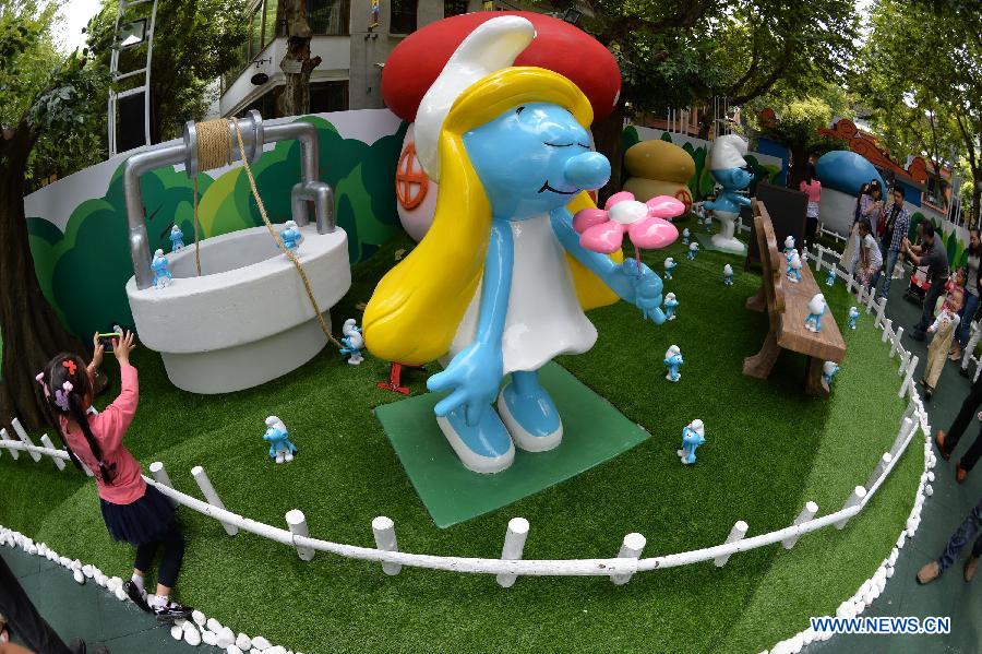 #CHINA-WUHAN-SMURF-EXHIBITION (CN)