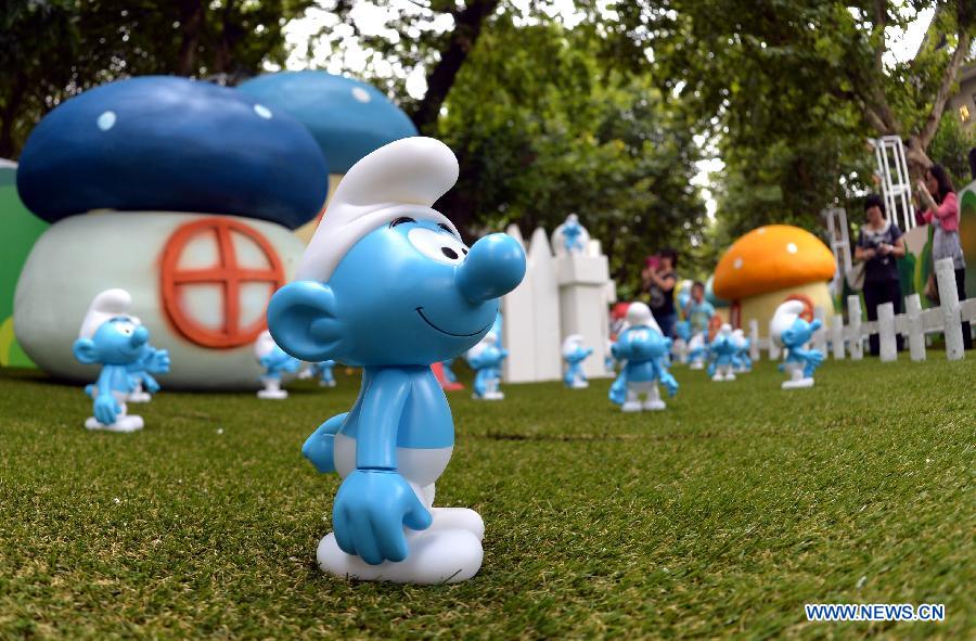 #CHINA-WUHAN-SMURF-EXHIBITION (CN)