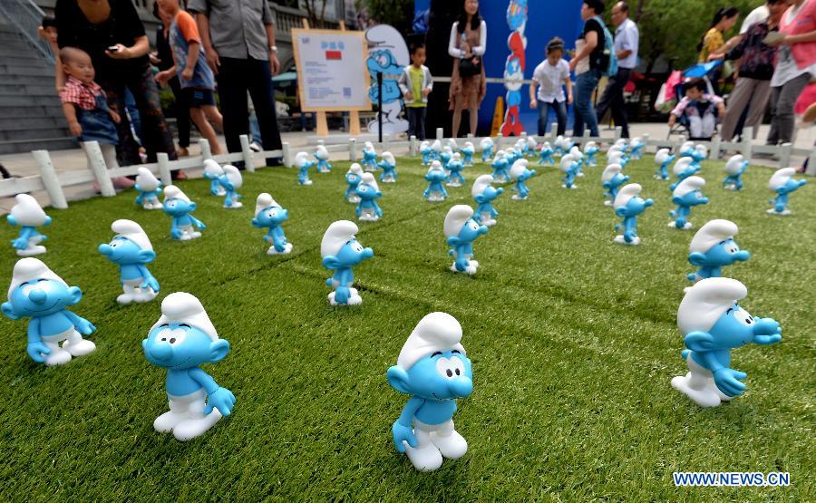 #CHINA-WUHAN-SMURF-EXHIBITION (CN)