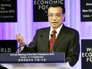 Premier Li delivers keynote speech at 2013 Summer Davos