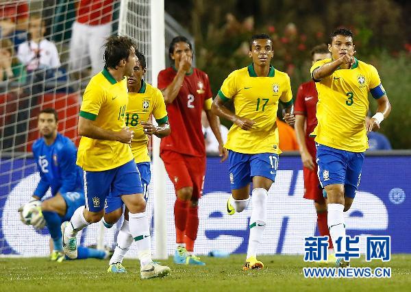 Neymar inspires Brazil to friendly win over Portugal in Boston on September 11, 2013.