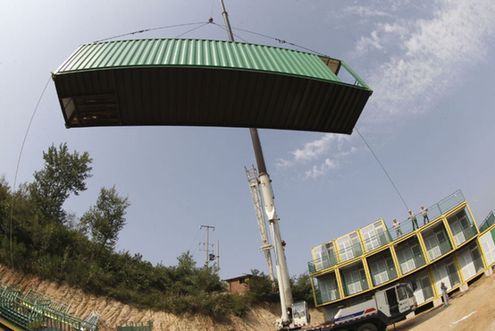 Low-carbon and energy-saving container inn in Yantai