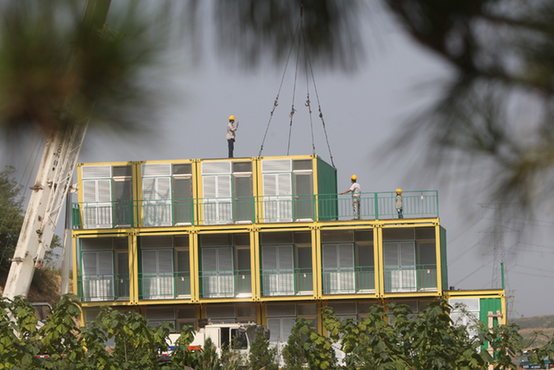 Low-carbon and energy-saving container inn in Yantai