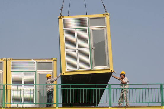 Low-carbon and energy-saving container inn in Yantai