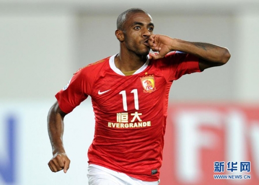 With nine goals to his name, Guangzhou's star striker Muriqui is three away from equaling the tournament's all-time record.