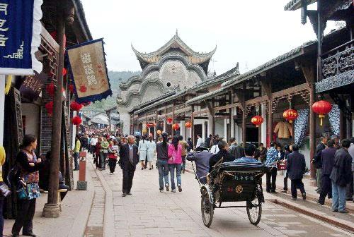 Luodai Ancient Town, one of the 'top 10 attractions in Chengdu, China' by China.org.cn.