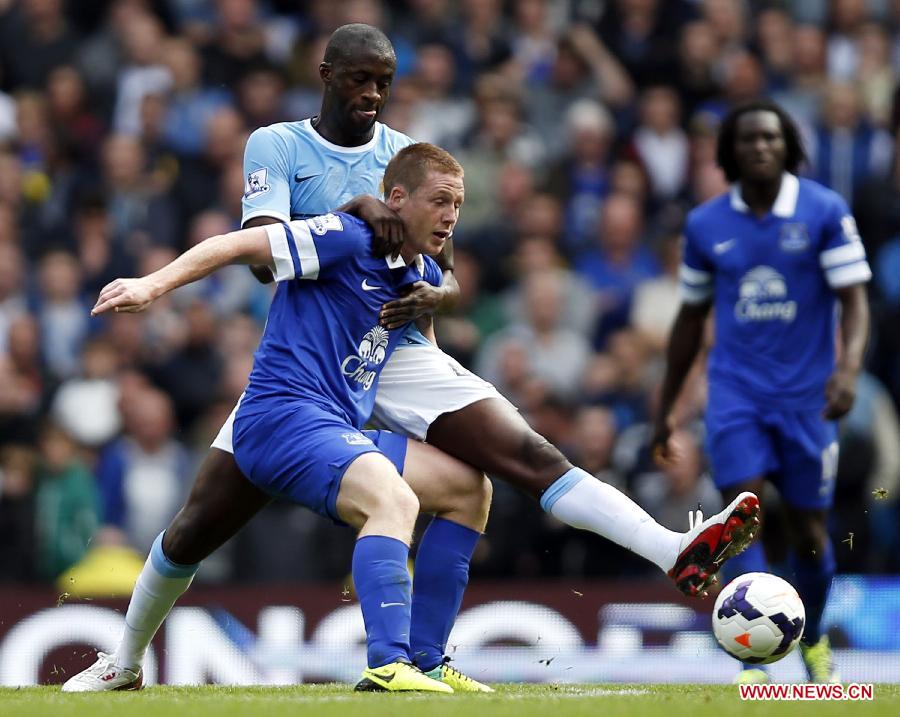 (SP)BRITAIN-MANCHESTER-SOCCER-PREMIER LEAGUE-MAN CITY VS EVERTON