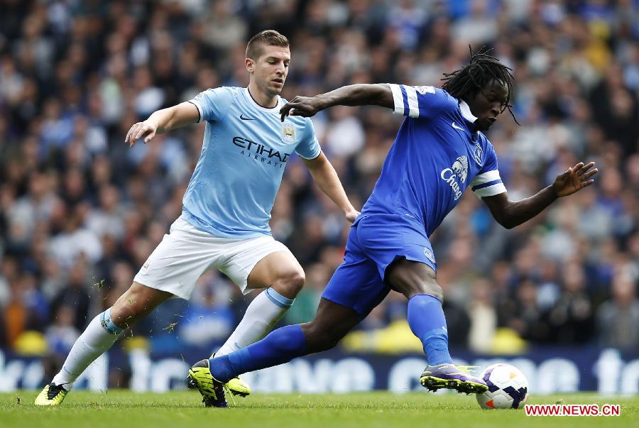 (SP)BRITAIN-MANCHESTER-SOCCER-PREMIER LEAGUE-MAN CITY VS EVERTON