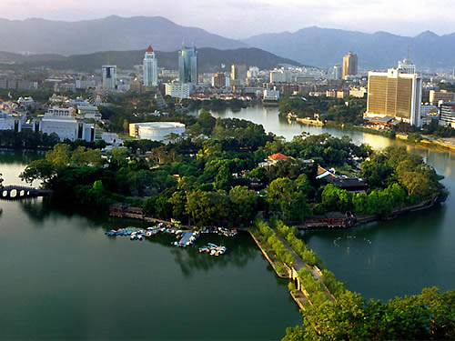 West Lake Park, one of the 'top 10 attractions in Fuzhou, China' by China.org.cn.