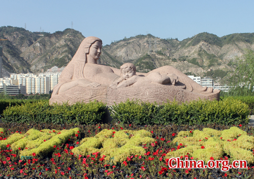 Yellow River Mother Sculpture, one of the 'Top 10 attractions in Lanzhou, Gansu' by China.org.cn