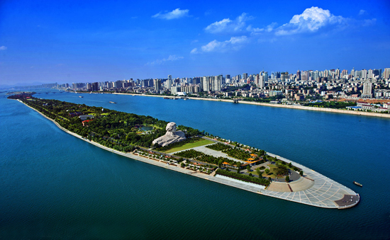 Juzi Island, one of the 'top 10 attractions in Changsha, China' by China.org.cn.