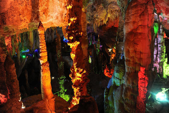 Jiuxiang Cave Scenic Area, one of the 'top 10 attractions in Kunming, China' by China.org.cn.