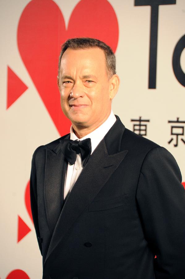 U.S. actor Tom Hanks attends the photo session during the opening ceremony of the 26th Tokyo International Film Festival in Tokyo, Japan, Oct. 17, 2013.