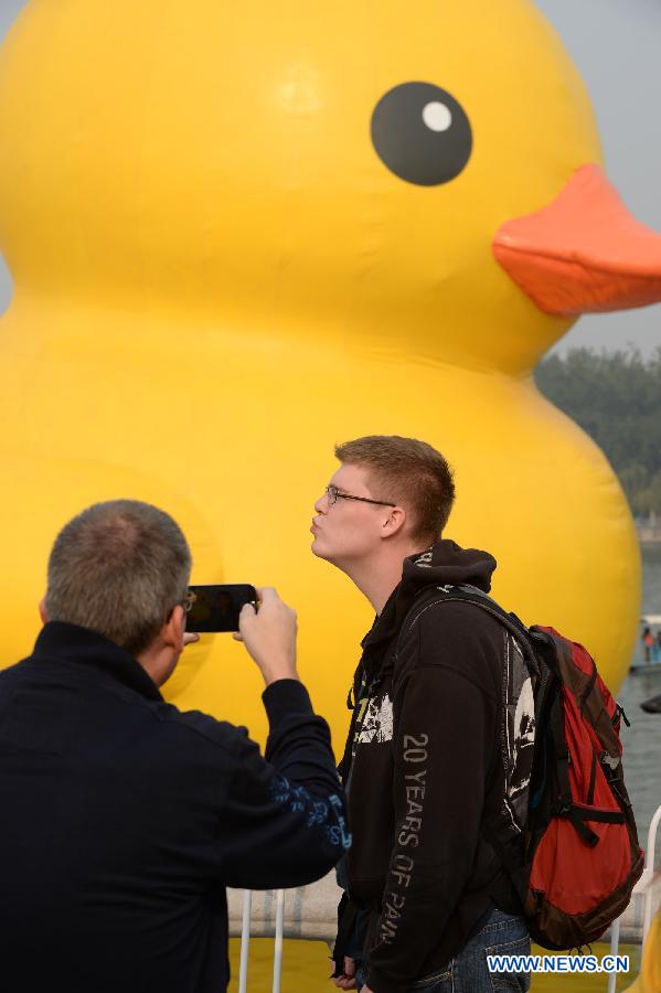 CHINA-BEIJING-RUBBER DUCK-LAST DAY (CN) 