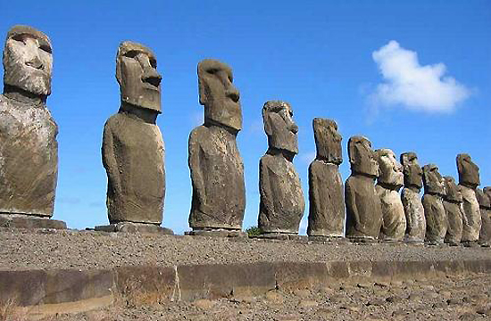 Easter Island, Chile, one of the 'top 10 mystifying cultural wonders of the world' by China.org.cn.