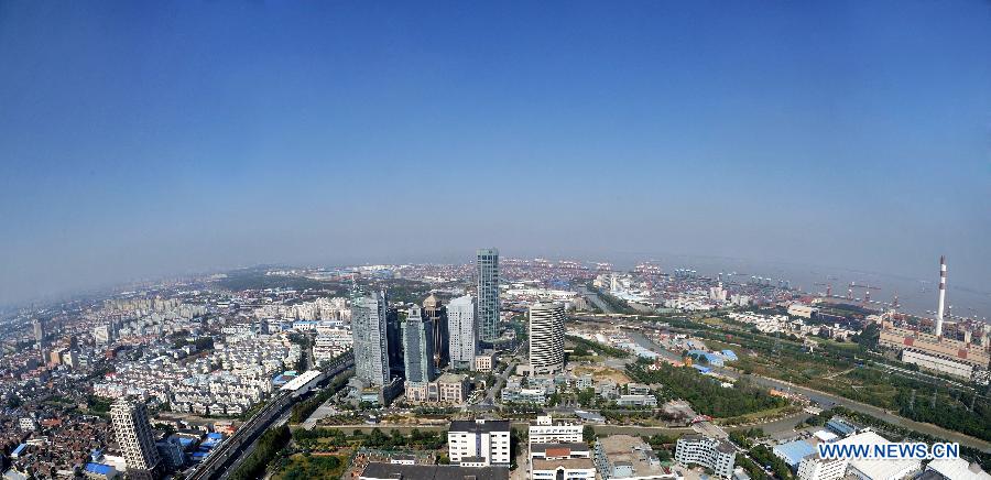 CHINA-SHANGHAI-FREE TRADE ZONE-BIRD'S-EYE VIEW (CN)