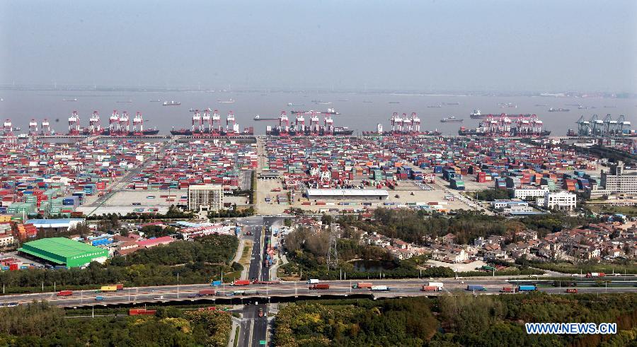 CHINA-SHANGHAI-FREE TRADE ZONE-BIRD'S-EYE VIEW (CN)