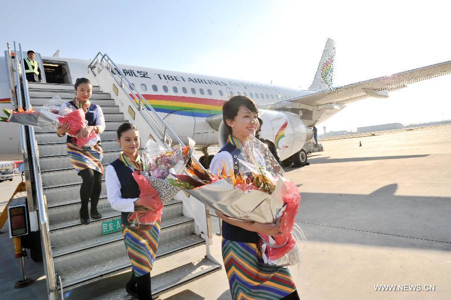 CHINA-TIANJIN-TIBET AIRLINES-NEW AIR ROUTE-MAIDEN FLIGHT (CN)