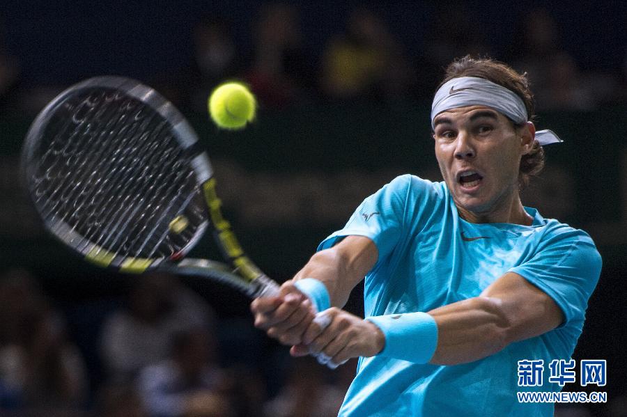 Rafael Nadal kicked off his quest for a maiden Paris Masters crown with a 7-5 7-5 victory over fellow Spaniard Marcel Granollers. 