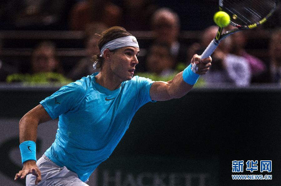 Rafael Nadal kicked off his quest for a maiden Paris Masters crown with a 7-5 7-5 victory over fellow Spaniard Marcel Granollers. 