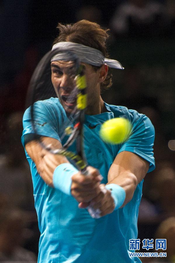 Rafael Nadal kicked off his quest for a maiden Paris Masters crown with a 7-5 7-5 victory over fellow Spaniard Marcel Granollers. 