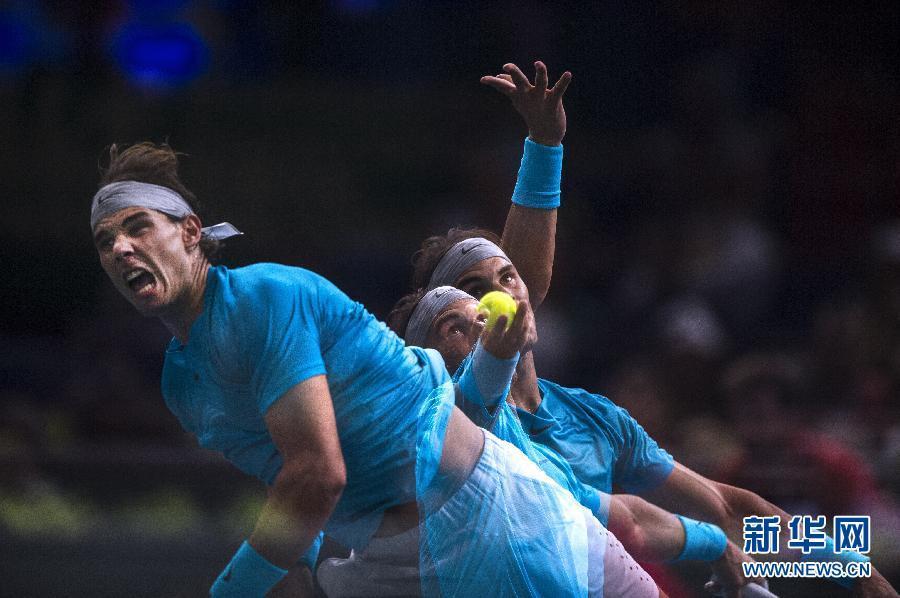 Rafael Nadal kicked off his quest for a maiden Paris Masters crown with a 7-5 7-5 victory over fellow Spaniard Marcel Granollers. 