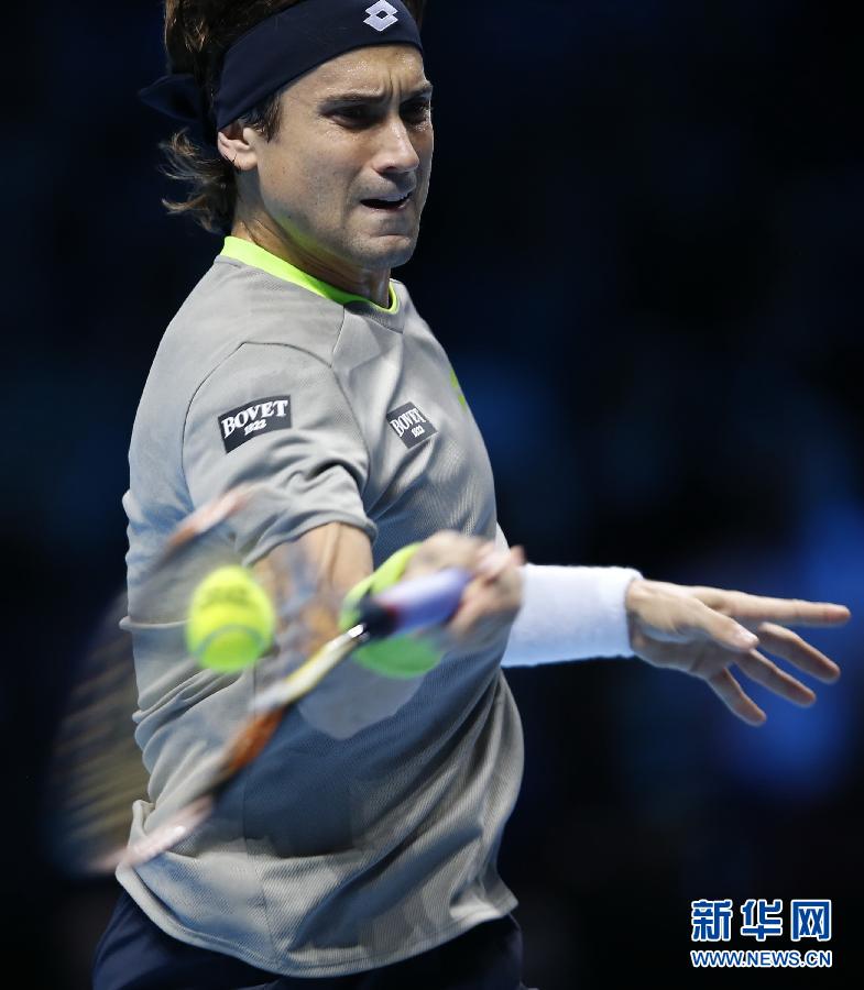 Rafael Nadal beats fellow Spaniard David Ferrer 6-3 6-2 to open his ATP World Tour Finals challenge with comprehensive victory.