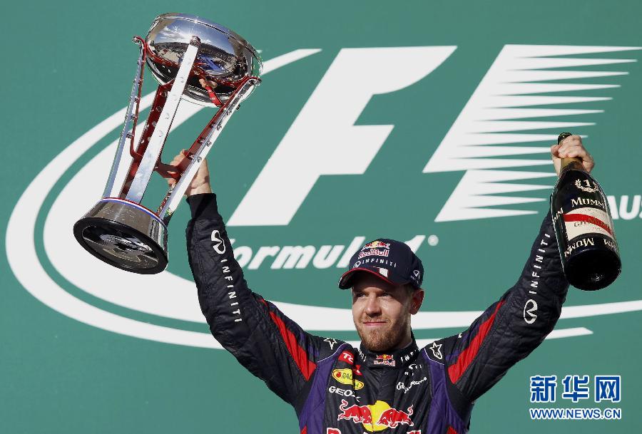 Red Bull's quadruple world champion Sebastian Vettel won the U.S. Grand Prix on Sunday and became the first driver to take eight consecutive victories in a single Formula One season. 