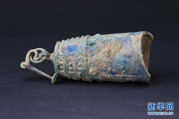 One of the rare treasures unearthed from the tombs of the Emperor Yang Guang and Empress Xiao of the Sui Dynasty (589-618).