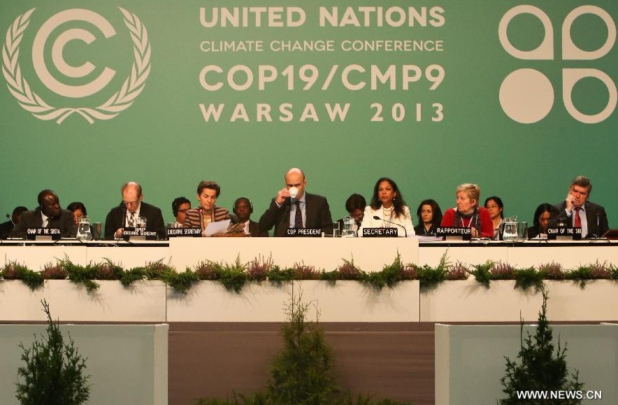 Governments at the UN Climate Change Conference in Warsaw reached deal on Friday [Xinhua photo]