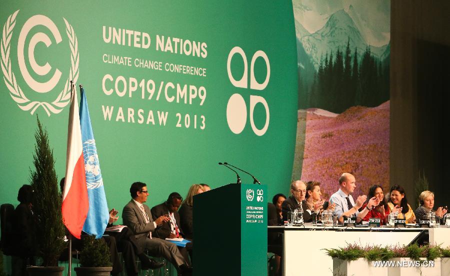 The United Nations climate talks on Saturday agreed on some major principles in Warsaw for a new global climate pact due to be agreed on in 2015 and enter into force after 2020