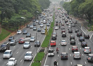Sao Paulo, one of the 'top 10 most congested cities in the world' by China.org.cn.