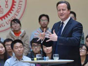 David Cameron delivers speech at Shanghai Jiaotong University