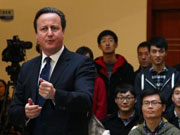 UK PM addresses students in Jiaotong University