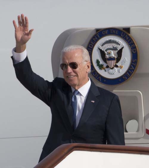 U.S. Vice President Joe Biden on Wednesday arrived in Beijing for a two-day official visit to China. [Photo/CRI]