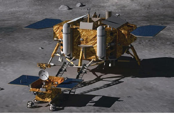 The Chang’e 3 lunar lander and moon rover is part of the second phase of China’s three-step robotic lunar exploration program. [File photo]