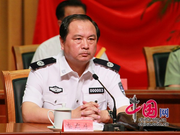 Vice Minister of Public Security Li Dongsheng [photo/China.org.cn]