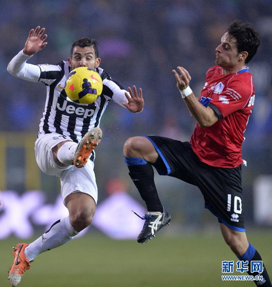  Carlos Tevez fired Juventus into the lead just 6 minutes into the game.