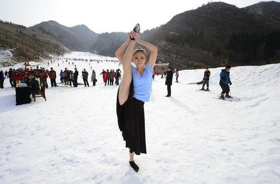 Jinan hosts snow beauty talent show