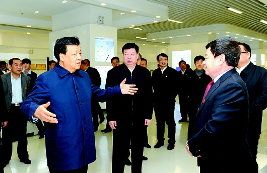 Liu Yunshan makes inspection tour in Shandong