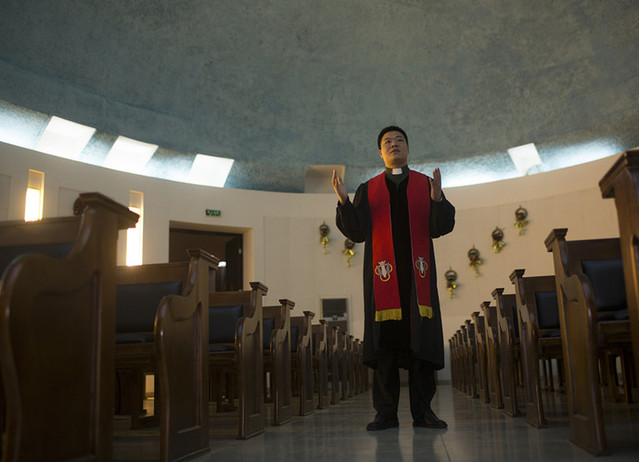 Wu Jianhua, a 44-year-old private hospital executive in Beijing, finds salvation in Christianity. [file photo]