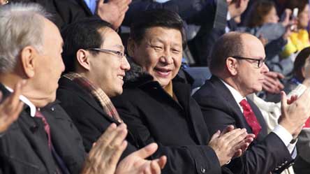 Xi attends Sochi Olympics opening ceremony