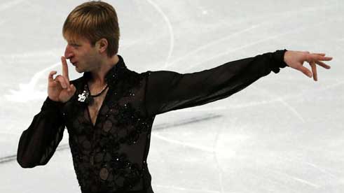 Plushenko inspires Russia to 1st gold