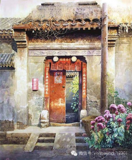 老北京的记忆 一组精美绝伦的老北京水彩画
